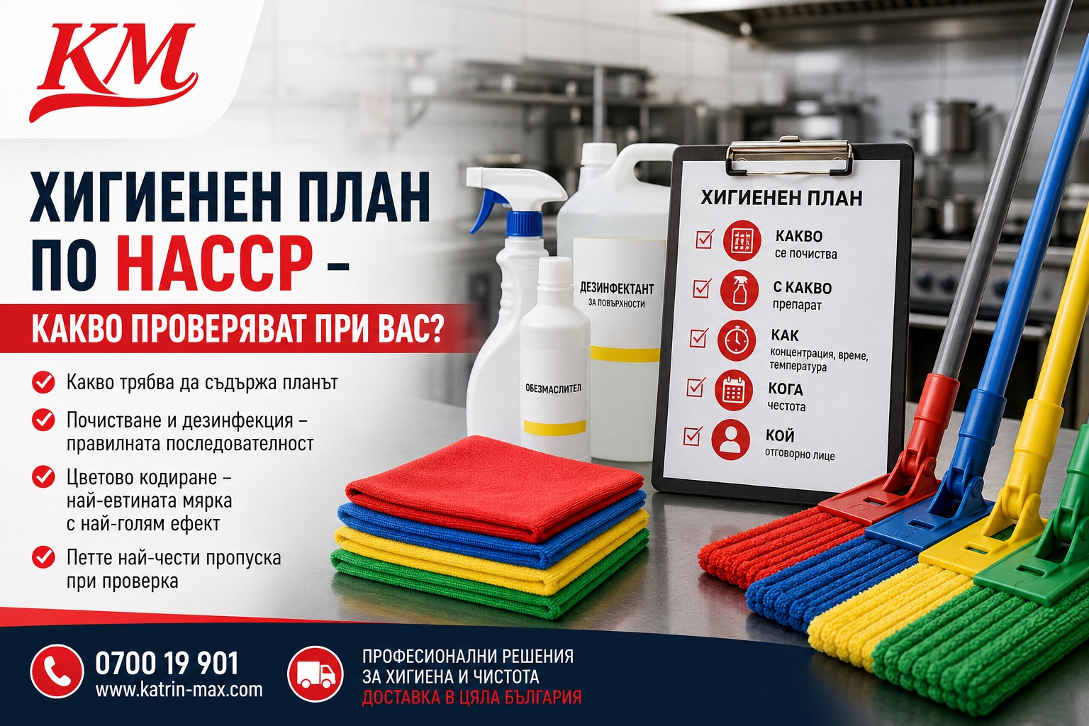 Хигиенен план по HACCP – какво проверяват при вас